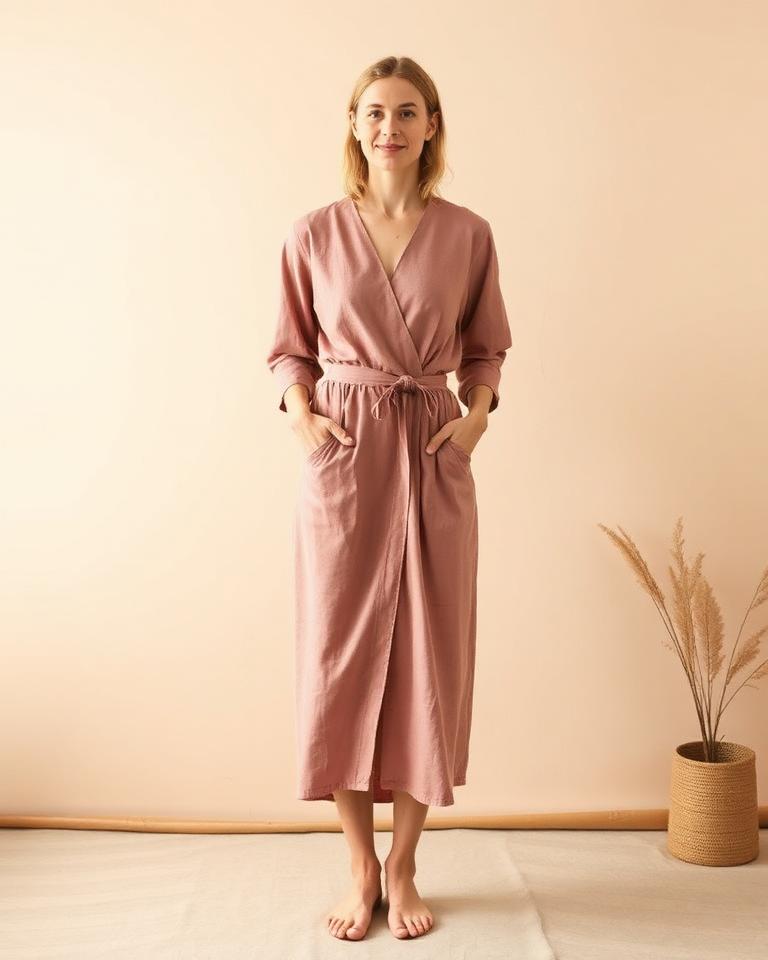 Tester wearing the Florence Dress